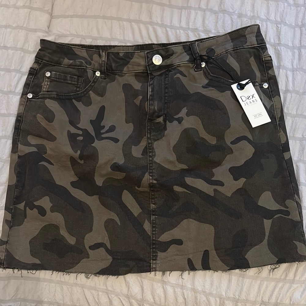 Dex Black Camouflage Women's Skirt